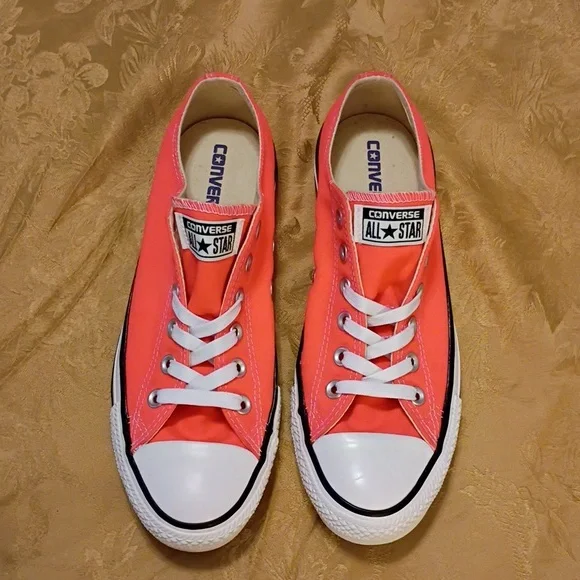 CONVERSE Orange All Star Sneakers Women's 9.0 Men's 7.0 - Picture 5 of 12